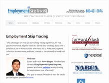 Tablet Screenshot of employmentskiptracing.com